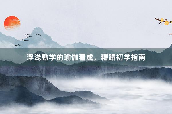 浮浅勤学的瑜伽看成,糟蹋初学指南